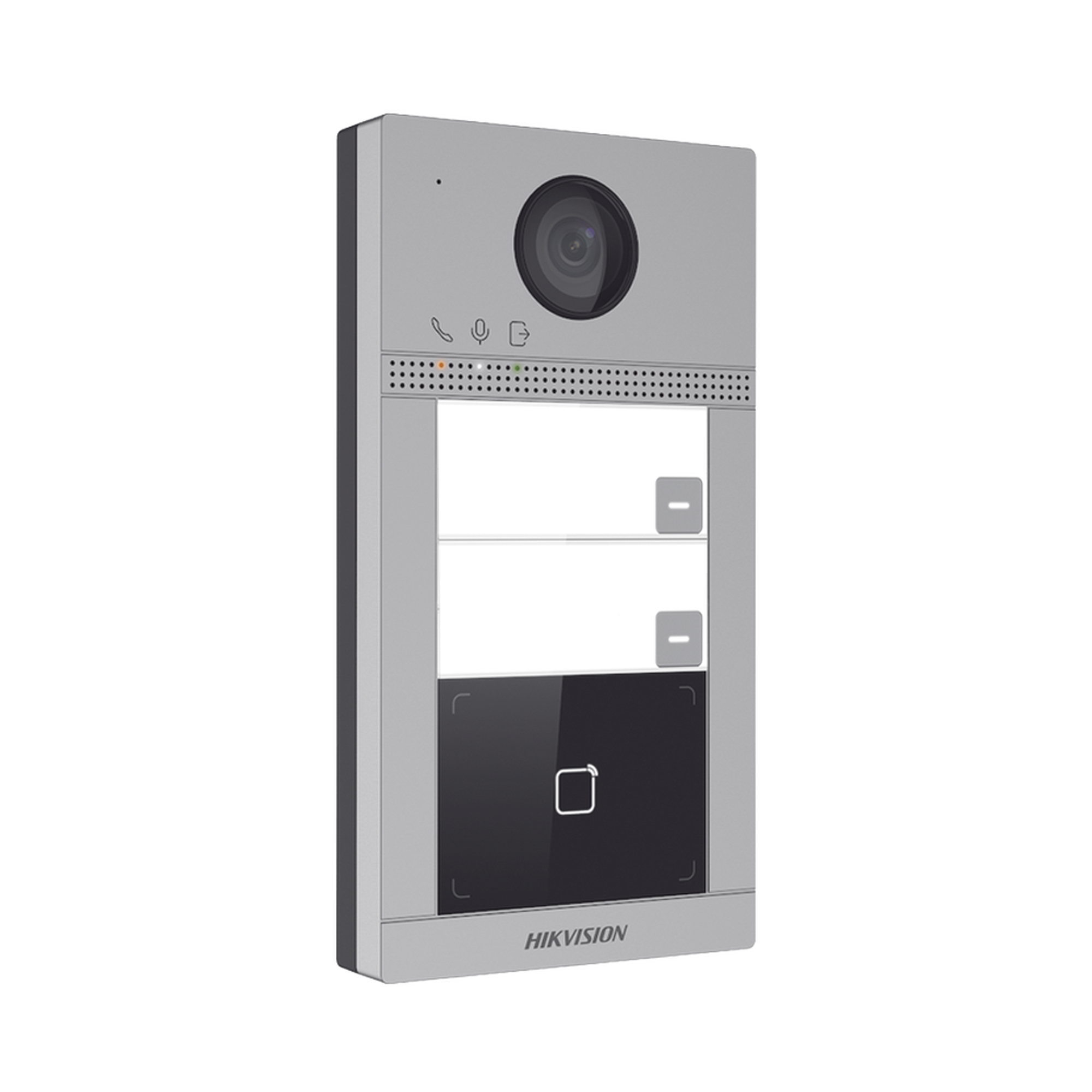 Videoportero IP 2 Megapixel / Llamada y Apertura Remota desde App Hik-Connect / PoE / Exterior IP65 + Antivandalico IK08 / 2 Departamentos / Apertura con Tarjeta / Soporta 2 Puertas y hasta 6 Monitores Videoportero IP 2 Megapixel / Llamada y Apertura Remota desde App Hik-Connect / PoE / Exterior IP65 + Antivandalico IK08 / 2 Departamentos / Apertura con Tarjeta / Soporta 2 Puertas y hasta 6 Monitores